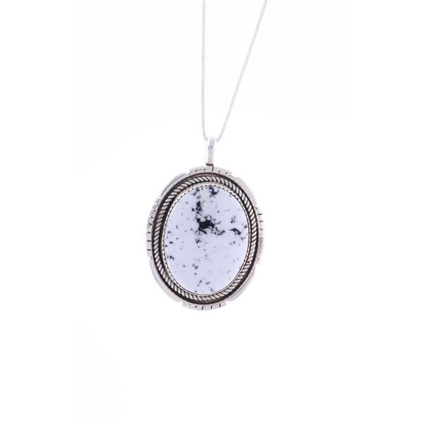 Navajo V. Tsosie Sterling & Magnesite Necklace