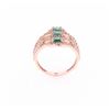 Image 1 : Elegant Emerald Diamond & 14K Gold Ring