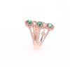 Image 3 : Elegant Emerald Diamond & 14K Gold Ring