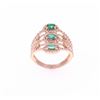 Image 5 : Elegant Emerald Diamond & 14K Gold Ring