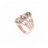 Image 6 : Elegant Emerald Diamond & 14K Gold Ring