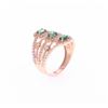 Image 8 : Elegant Emerald Diamond & 14K Gold Ring