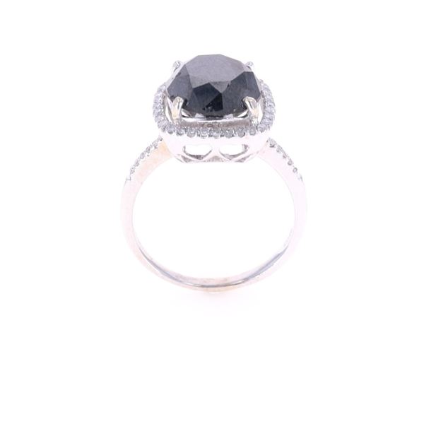 GGA Elegant 6.54 CTW Black Diamond Ring