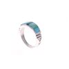 Image 2 : Navajo Rick Tolino Sterling Turquoise Inlay Ring