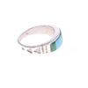 Image 7 : Navajo Rick Tolino Sterling Turquoise Inlay Ring