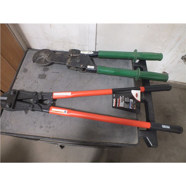 Ridgid 30" Bolt Cutters & Greenlee Cable Cutters