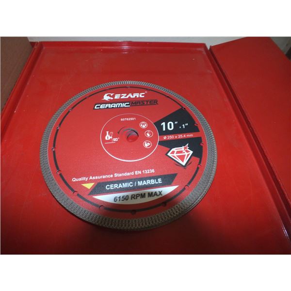 Four Ceramic 10" Saw Blades