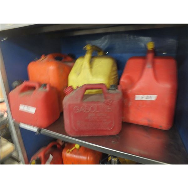 5 assorted Jerry Cans