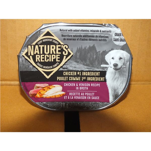 Two Case's Of Natures Recipe Chicken & Venison Dog Food