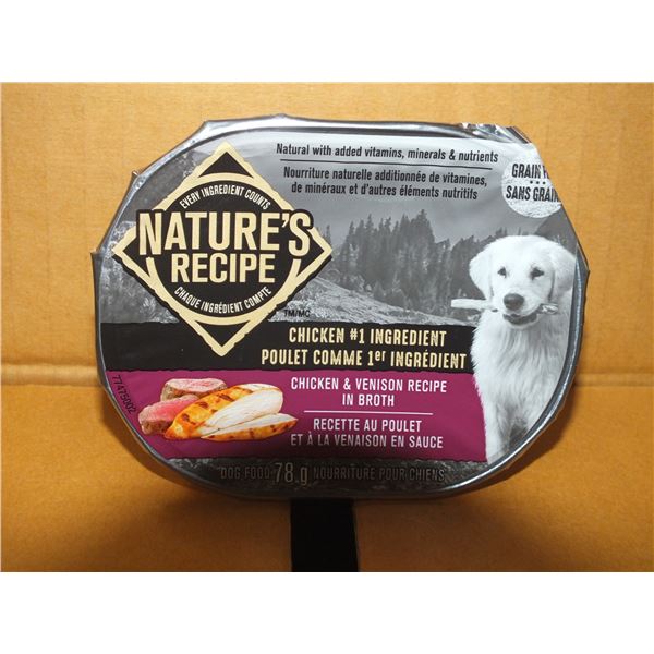 Two Case's Of Natures Recipe Chicken & Venison Dog Food