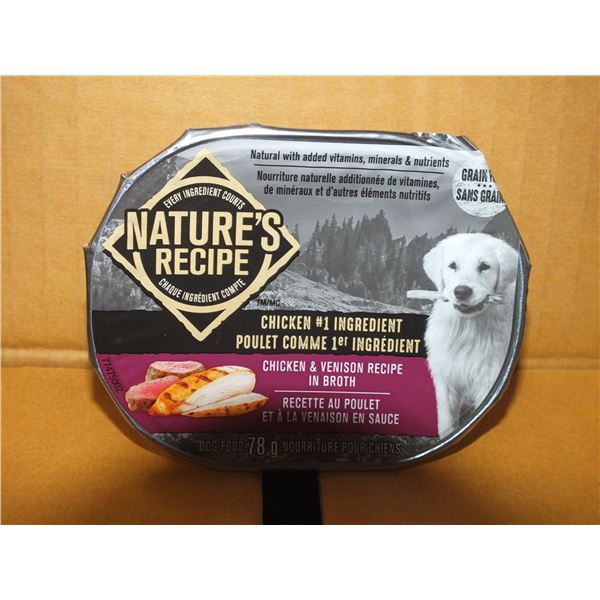 Two Case's Of Natures Recipe Chicken & Venison Dog Food