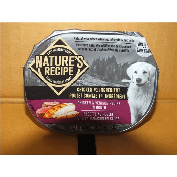 Two Case's Of Natures Recipe Chicken & Venison Dog Food