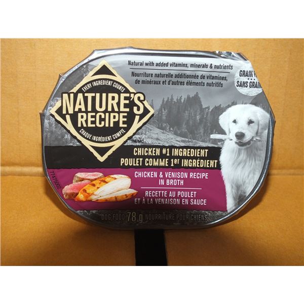 Two Case's Of Natures Recipe Chicken & Venison Dog Food