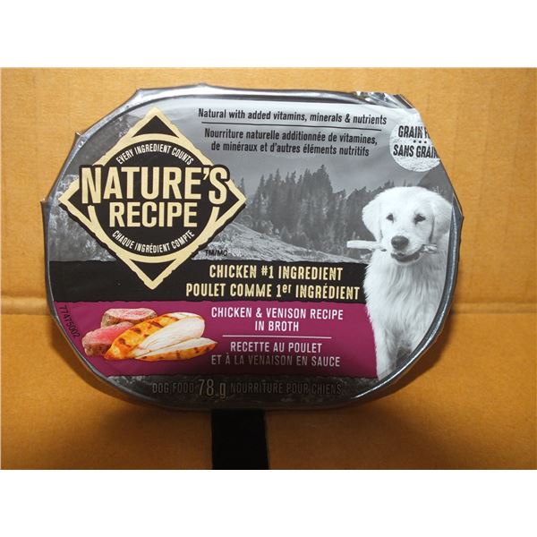 Two Case's Of Natures Recipe Chicken & Venison Dog Food