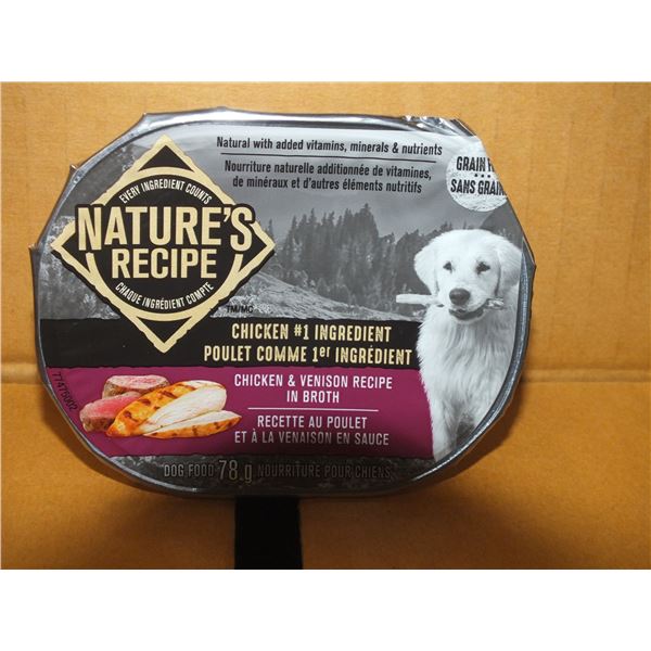 Two Case's Of Natures Recipe Chicken & Venison Dog Food