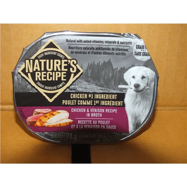 Two Case's Of Natures Recipe Chicken & Venison Dog Food
