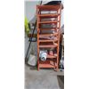 Image 1 : Appx. 2' x 2' x 8' orange storage rack 9 shelves