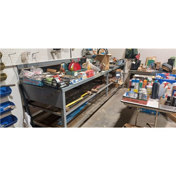 Metal Work Bench 36"D, 39"H, 144"L