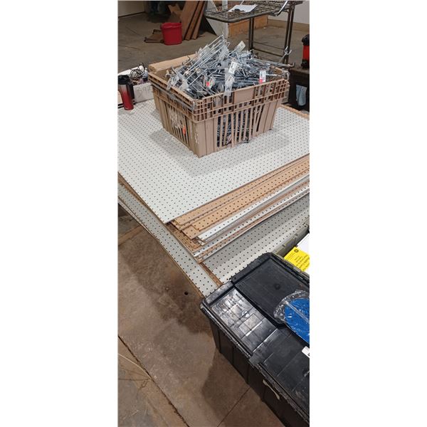 APPROX 24 PIESCES OF HD 47 INCH X 62 INCH PEGBOARD SHEETS