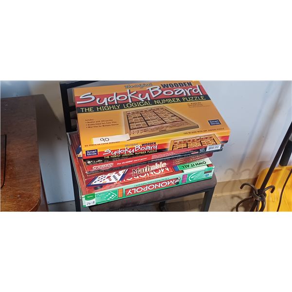 4 NEW BOARD GAMES INCL SEALED MONOPOLI GAME