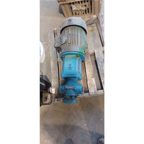 INDUSTRIAL ELECTRIC PUMP C/W BALDOR MOTOR