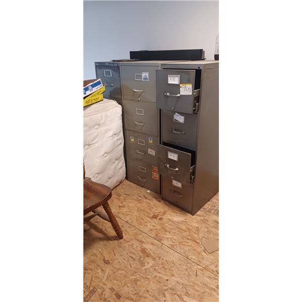 3 VERTICAL FILEING CABINETS LOCATED UPSTAIRS