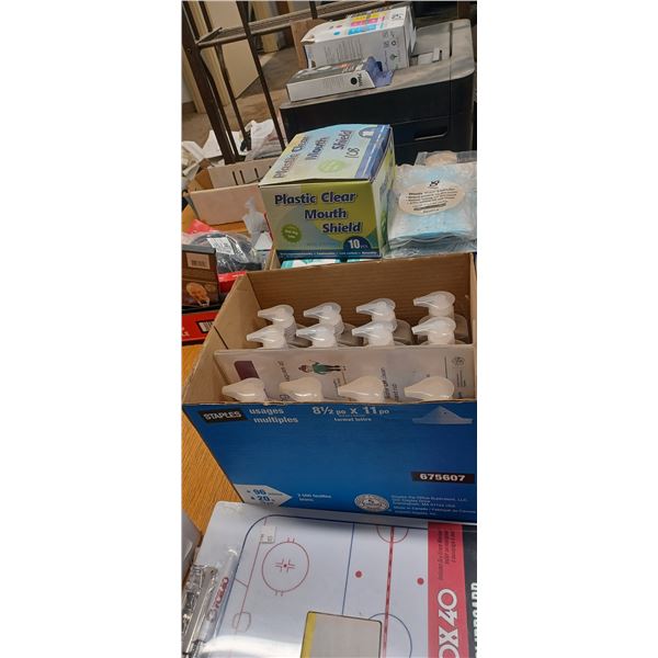 LARGE QUANTITY OF HAND SANITIZERS AND MASKS