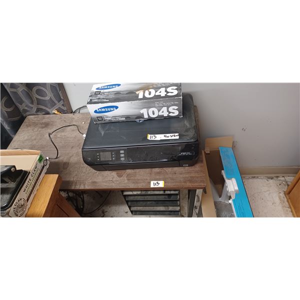 NEAR NEW HP ENVY 4502 PRINTER AND ROLLING STAND