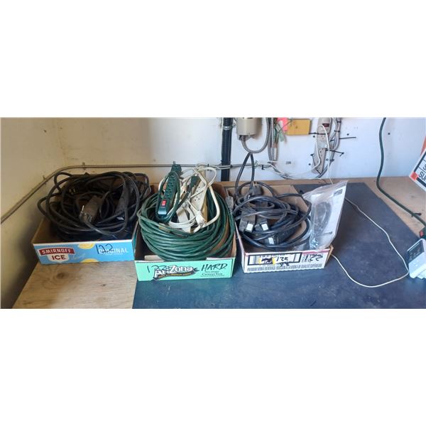 3 flats of Misc. Elect. cord