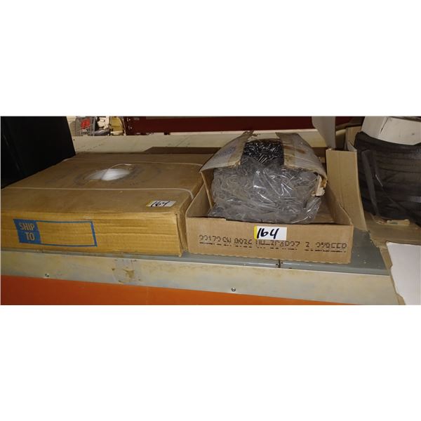 Roll of white banding and clips