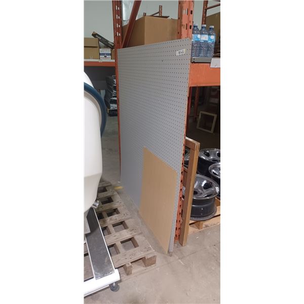 2 pieces of peg board