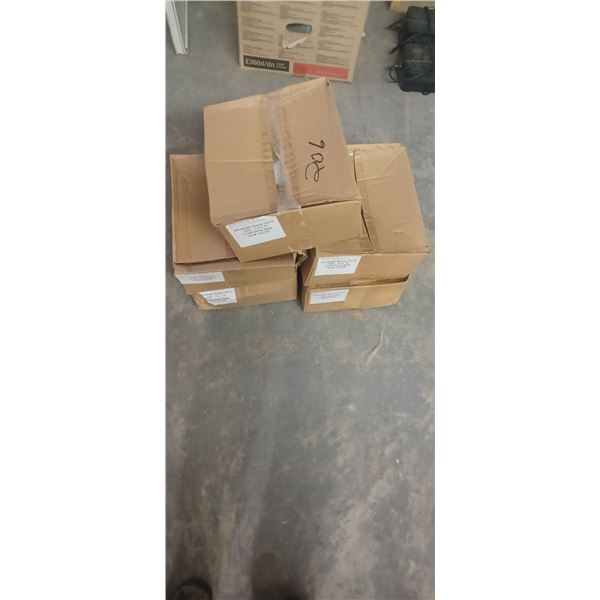 5 CASES OF WHITE 7.5 X10 INCH PLASTIC BAGS  1000/ CASE