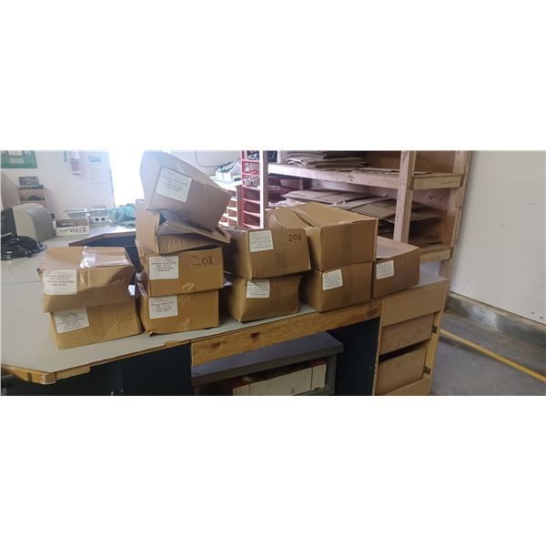 9 CASES OF WHITE ASSORTED PLASTIC BAGS  4000- 7.5 X10 INCH, 2000- 9 X12 INCH AND 2000- 18X20 INCH