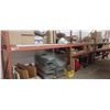 Image 2 : 4 SECTIONS OF 10 FT H X 8 FT  L X 42" W PALLET RACKING C/W 5 UPRIGHTS, 16 - 6" BEAMS AND SHELVING