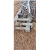 Image 4 : 4 WALL MOUNTED 8 FT X30 INCH RACKING UPRIGHTS AND SOME BEAMS AND MISC ITEMS