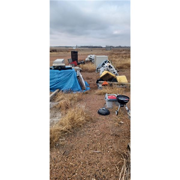 ALL MISC ITEMS LEFT IN YARD AS PER PHOTOS
