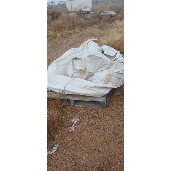 PARTIAL BAG OF DECORATIVE GRAVEL ROCKS