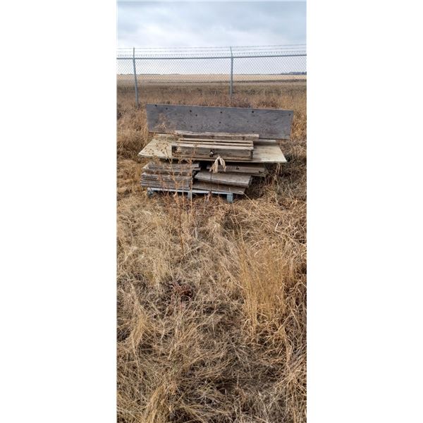 SKID OF ASSORTED WOOD SHELVING