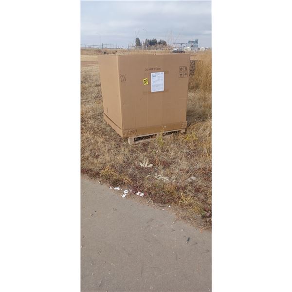 4 X 4 X 3 FT GAYLORD BOX FILLED WITH ASSORTED CLOTH HANGERS