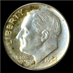 1954D Roosevelt Dime Graded PCGS MS66 with FB (COI-4771)
