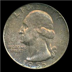 1955 Washington 25c Quarter Coin Graded PCGS MS66 Great Toning (COI-5332)