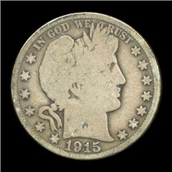 1915D Barber Half G+  (COI-5699)