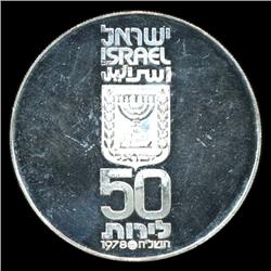 1978 Israel 50 Lirot Silver Proof (COI-5742)