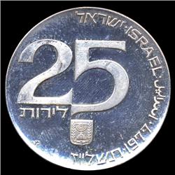1977 Israel 25 Lirot Silver Proof (COI-5745)