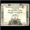 Image 1 : 1792 France RARE 15 Sols Assignat Currency AU+ (CUR-05883)