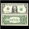 Image 1 : 1999 $1 Federal Reserve Note Crisp Unc FANCY NUMBER (CUR-05979)