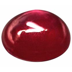 12.92ct Oval Cabochon Natural Top Blood Red Ruby Big (GEM-18331)