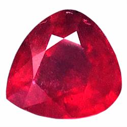 14.22ct Ravishing Natural Top Blood Red Ruby Pear Big (GEM-18338)