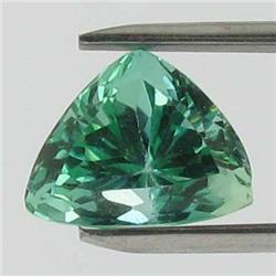 10.1ct Natural Deep Patroke Green Kunzite Trillion VVS Appraisal Estimate $1030 (GEM-18565)