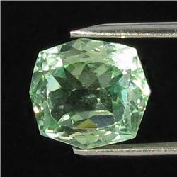 7.85ct Natural Deep Patroke Green Kunzite Fancy Cushion VVS Appraisal Estimate $801 (GEM-18570)